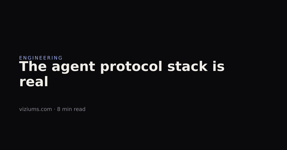 The agent protocol stack is real